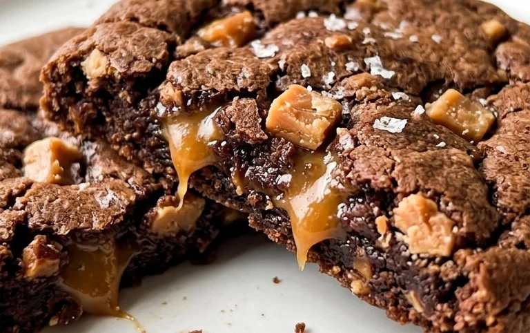 Caramel Toffee Brownie Mix Cookies